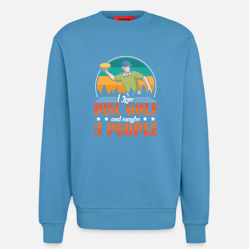 Disc Golf Geschenke Discgolf - Sweatshirt - made by SPREAD  -  Sol Blue