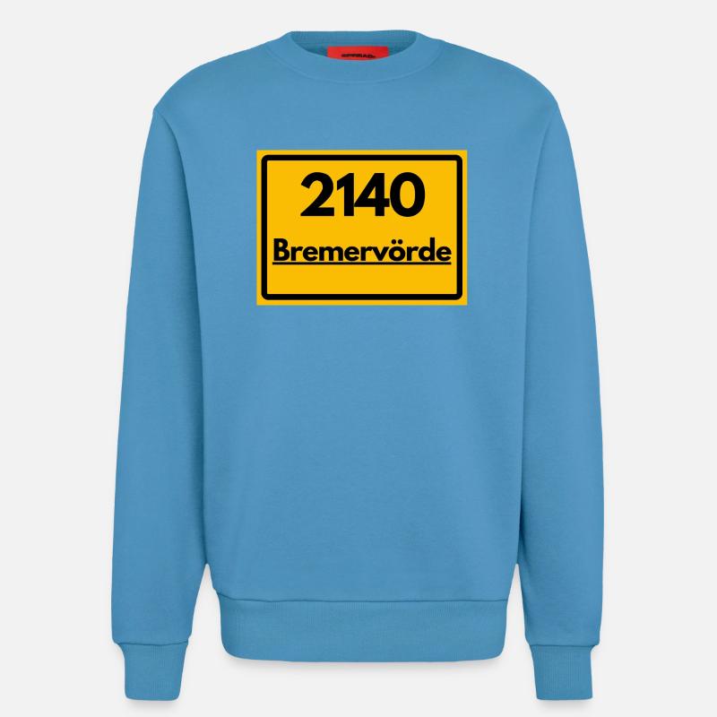 OLD POSTCODE POSTCODE RETRO 2140 BREMERVÖRDE - Sweatshirt - made by SPREAD  -  Sol Blue