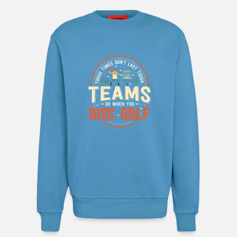 Disc Golf Geschenke Discgolf - Sweatshirt - made by SPREAD  -  Sol Blue