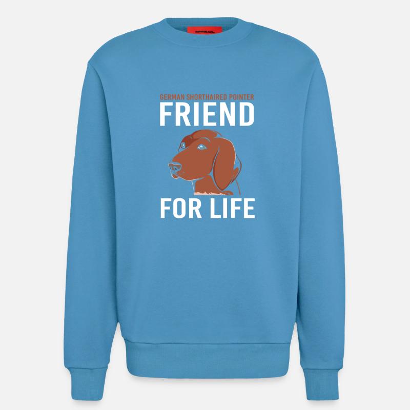 German Pointer Hund Deutsch Kurzhaar - Sweatshirt - made by SPREAD  -  Sol Blue