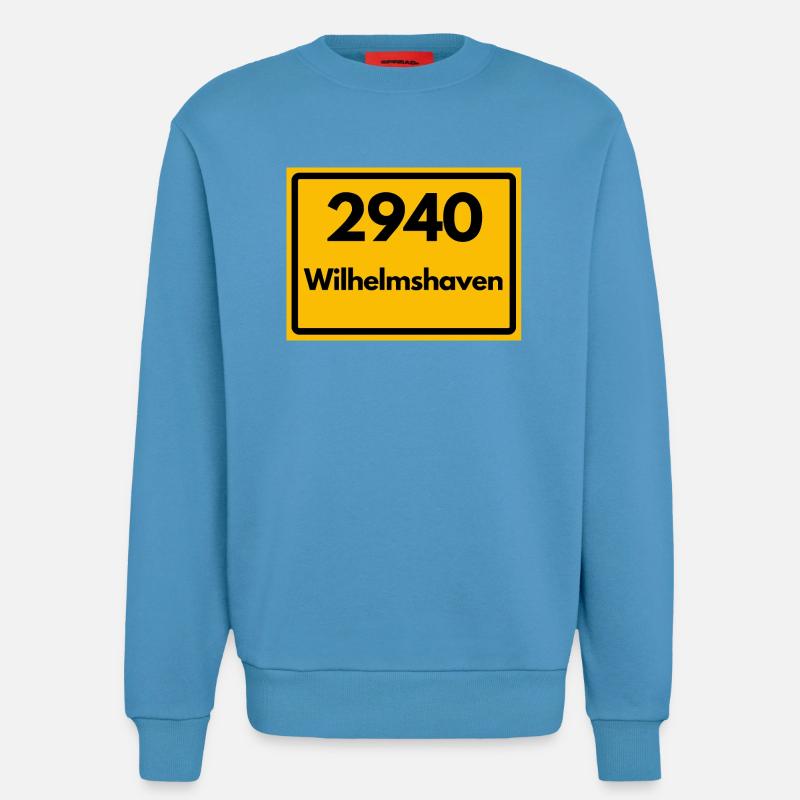 OLD POSTCODE POSTCODE RETRO 2940 WILHELMSHAVEN - Sweatshirt - made by SPREAD  -  Sol Blue