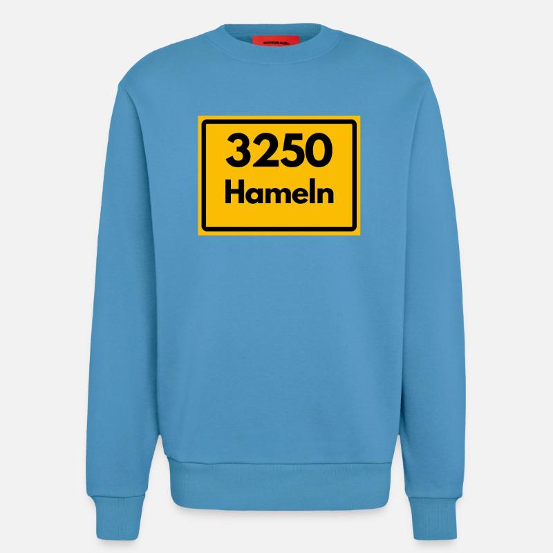 ANCIEN CODE POSTAL 3250 HAMELN RATTENFÄNGER - Sweat bio décontracté fabriqué en UE -  Sol Blue