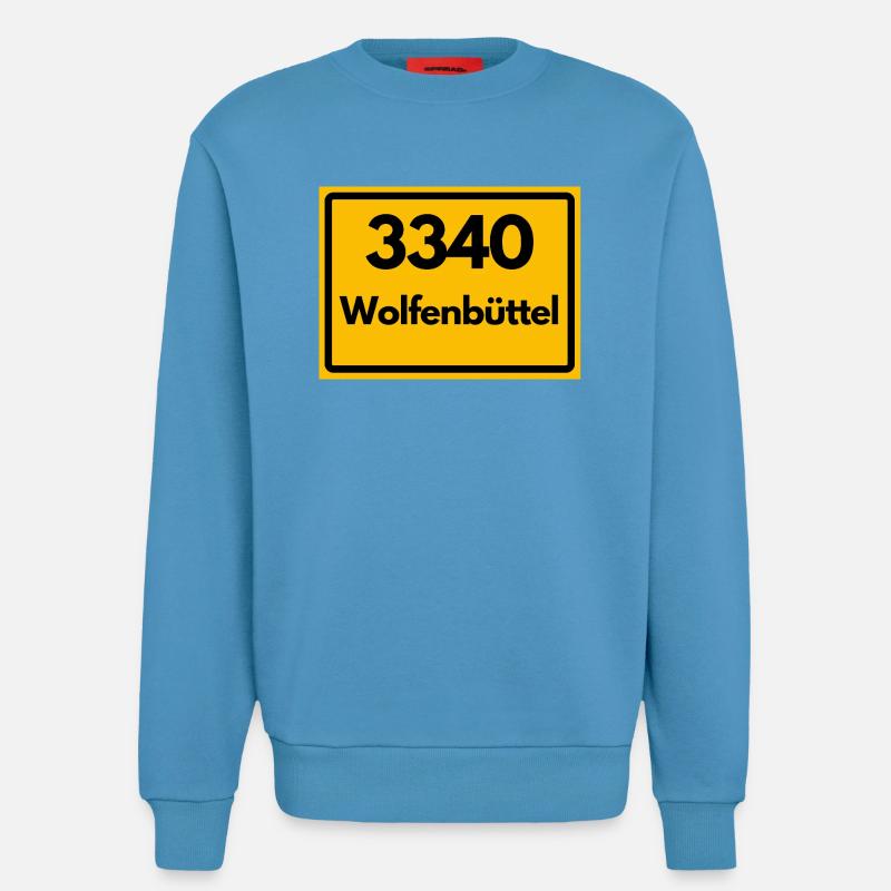 OLD POSTCODE POSTCODE RETRO 3340 WOLFENBÜTTEL - Sweatshirt - made by SPREAD  -  Sol Blue