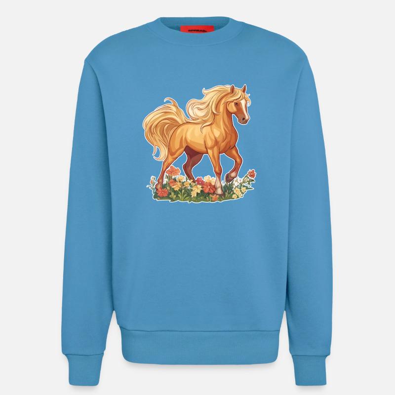 Pferd - Sweatshirt - made by SPREAD - Sol Blue