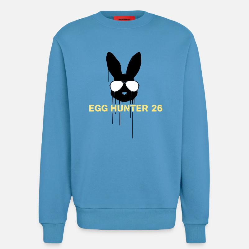 Egg Hunter 2026 Bunny Easter - Sweatshirt - made by SPREAD  -  Sol Blue