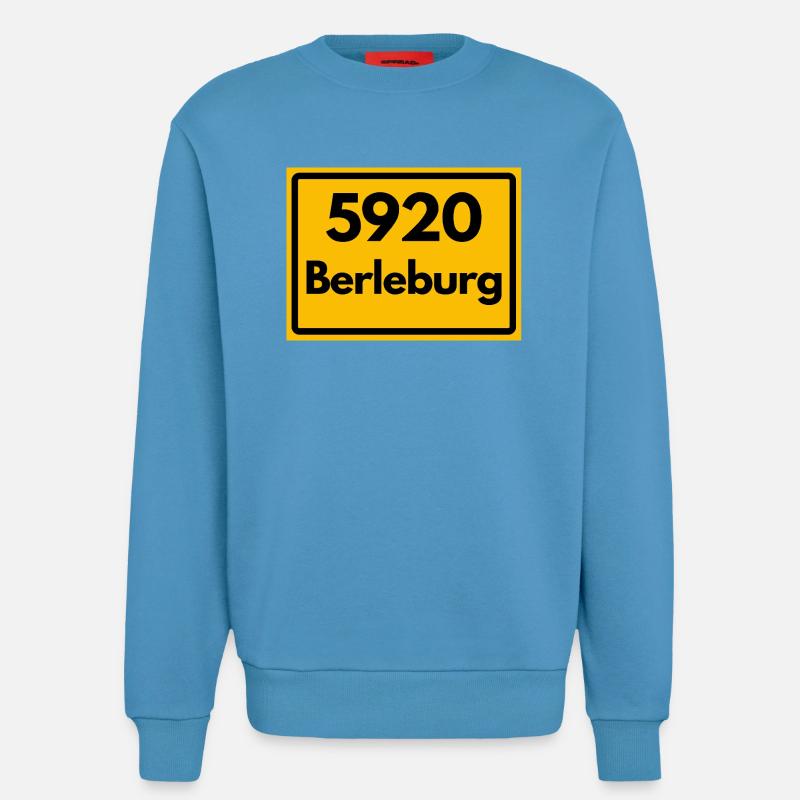 OLD POSTCODE POSTCODE RETRO 5920 BERLEBURG - Sweatshirt - made by SPREAD  -  Sol Blue