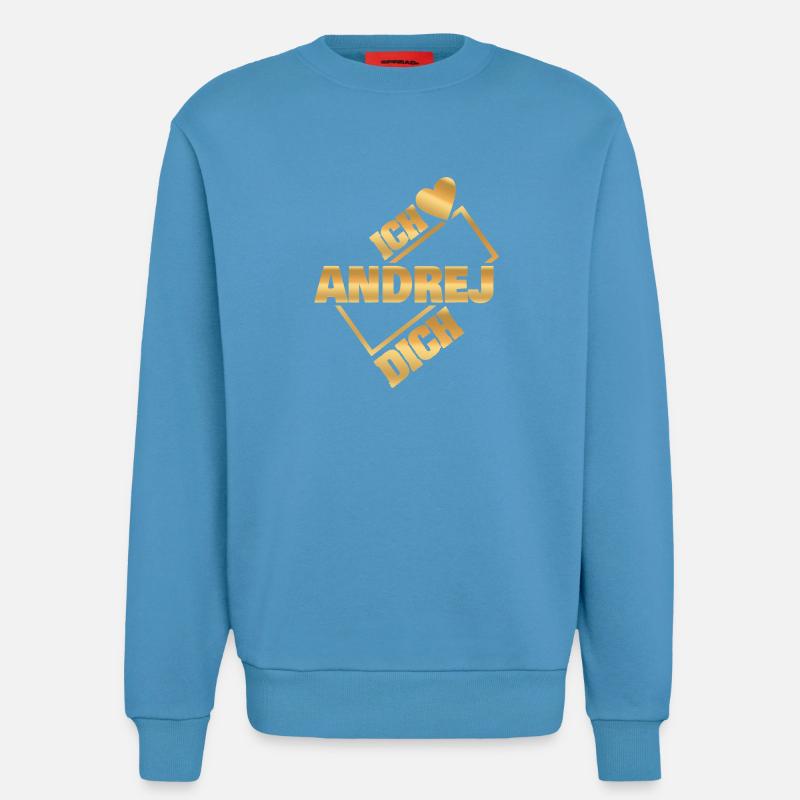 Andrej - Sweat bio décontracté fabriqué en UE -  Sol Blue