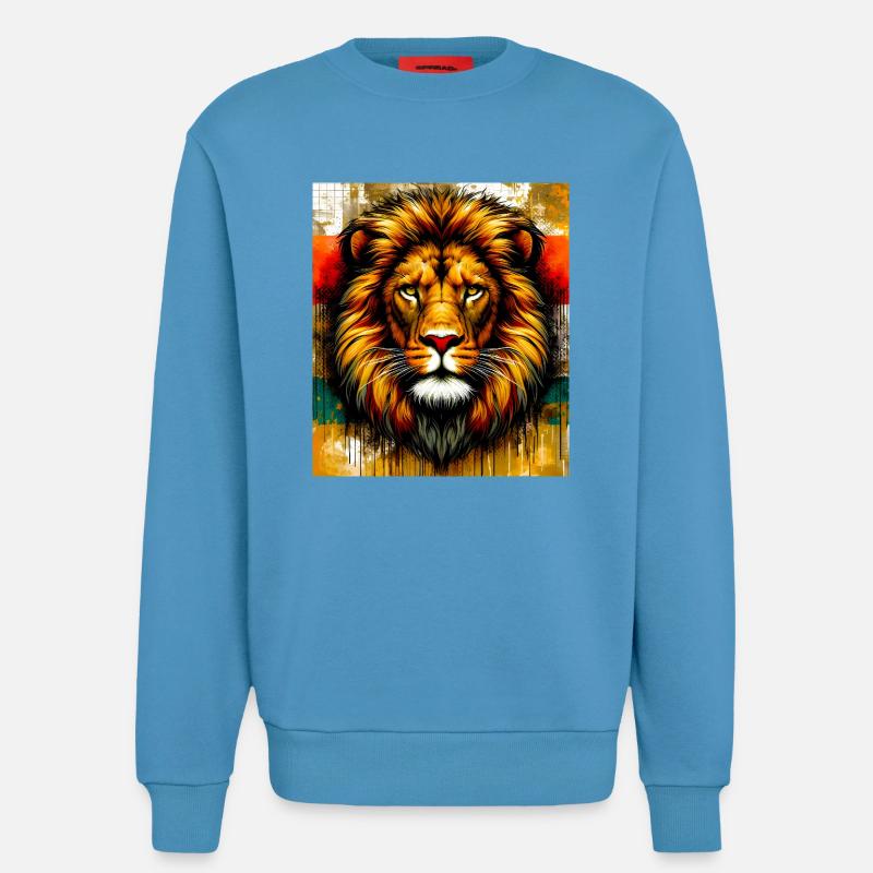 Löwe - Sweatshirt - made by SPREAD  -  Sol Blue