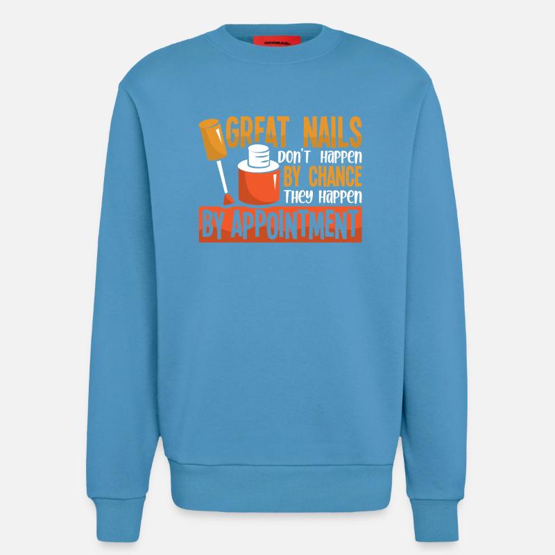 Nageldesigner Nageldesignerin Kosmetik Nagelstudio - Sweatshirt - made by SPREAD  -  Sol Blue