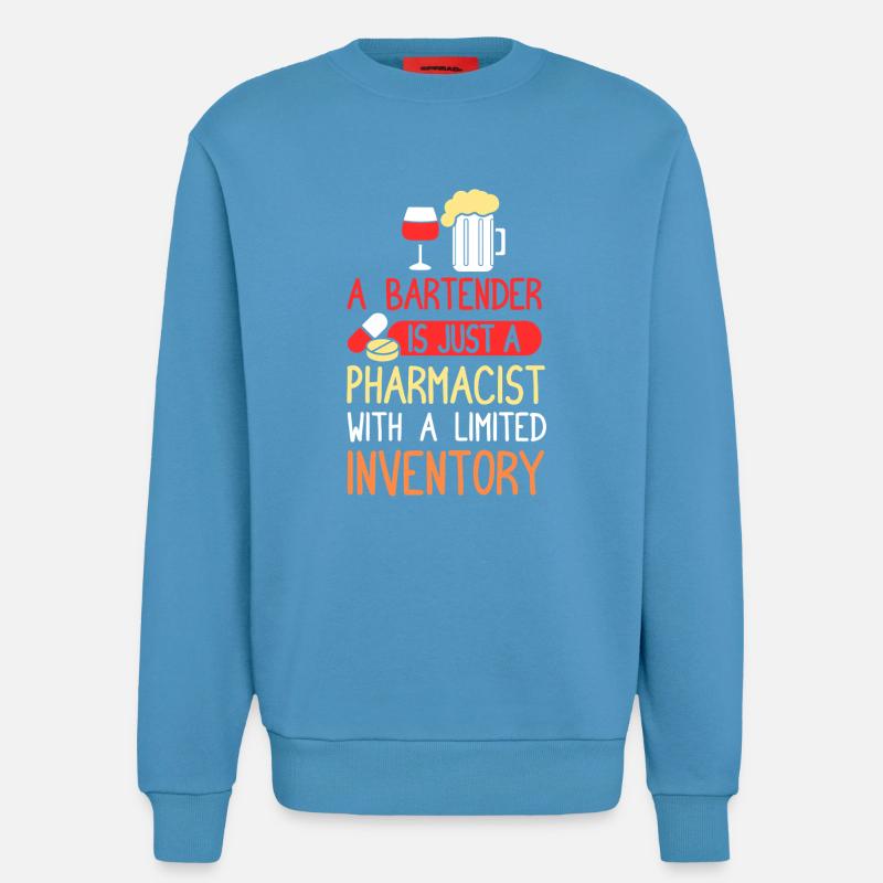 Barkeeper Kellner bartender Barmann - Sweatshirt - made by SPREAD - Sol Blue