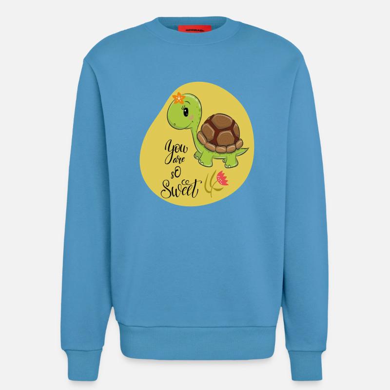 cute turtle - Sweatshirt - made by SPREAD - Sol Blue