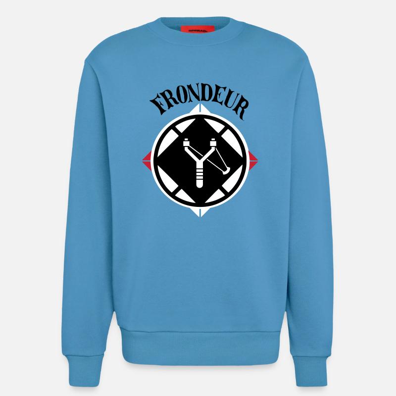Slinger Emblem - Sweatshirt - made by SPREAD  -  Sol Blue