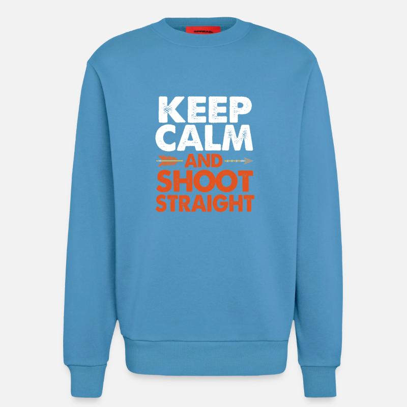 Bogen Bogenschütze Bogenschießen - Sweatshirt - made by SPREAD - Sol Blue