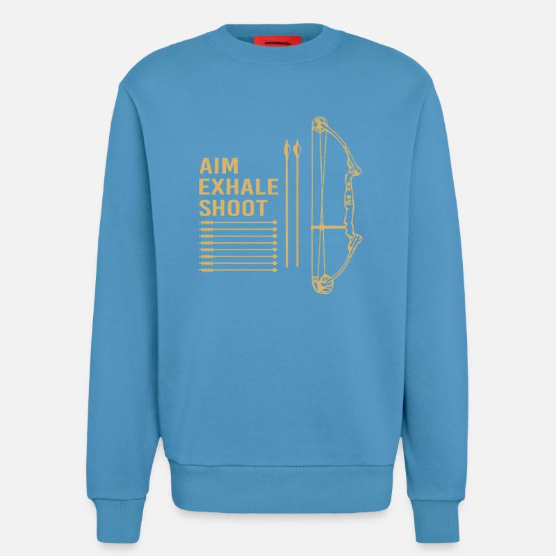 Bogenschütze Bogen Bogenschießen - Sweatshirt - made by SPREAD  -  Sol Blue