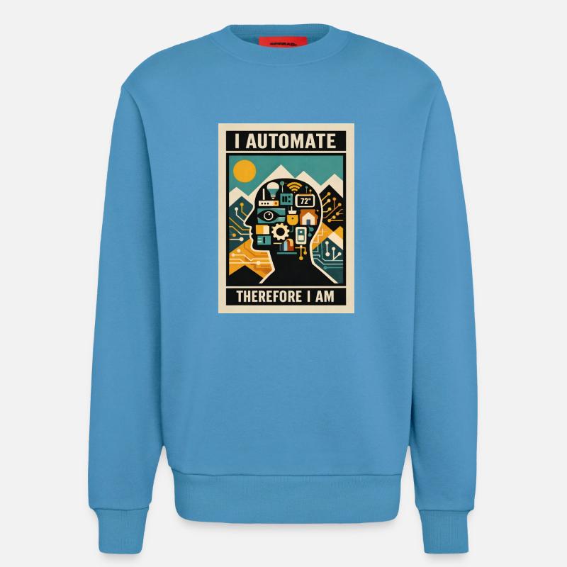 Ich automatisiere | Smart Home Technik - Sweatshirt - made by SPREAD  -  Sol Blue