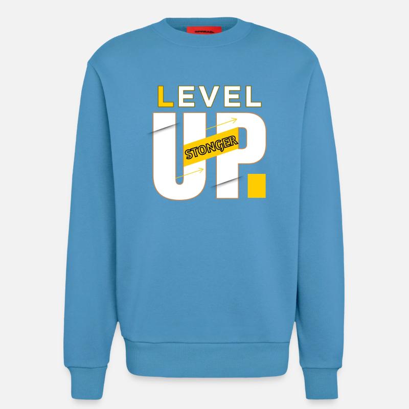 Level Up Graphics Power - Sweatshirt - made by SPREAD  -  Sol Blue