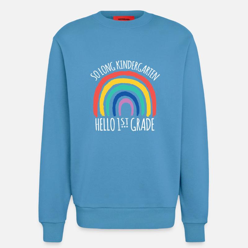 Rainbow Hello 1st Grade Goodbye - Sweatshirt - made by SPREAD  -  Sol Blue