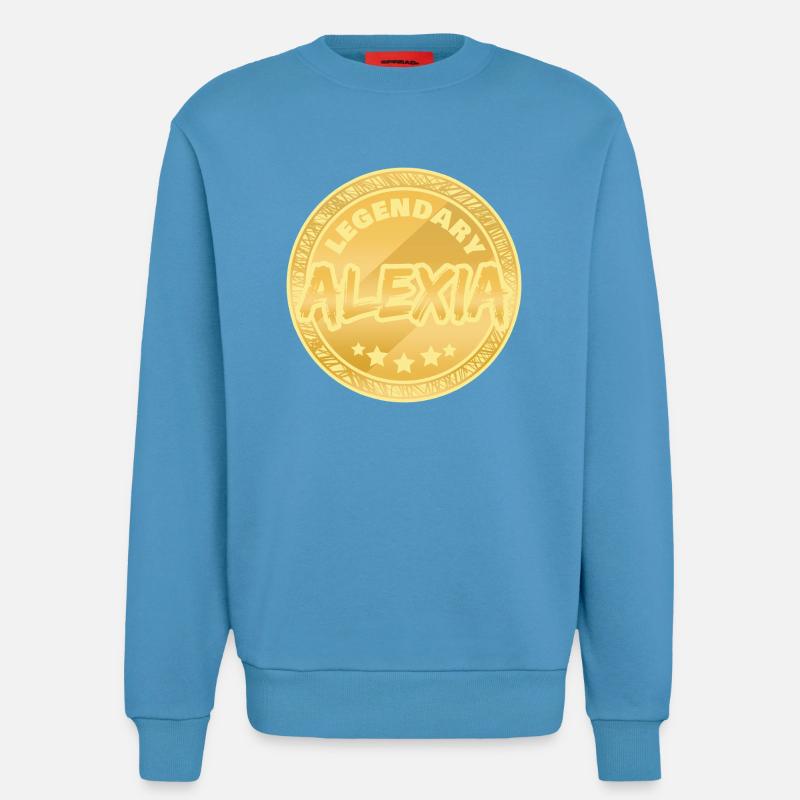 Alexia als Geschenkidee - Sweatshirt - made by SPREAD - Sol Blue