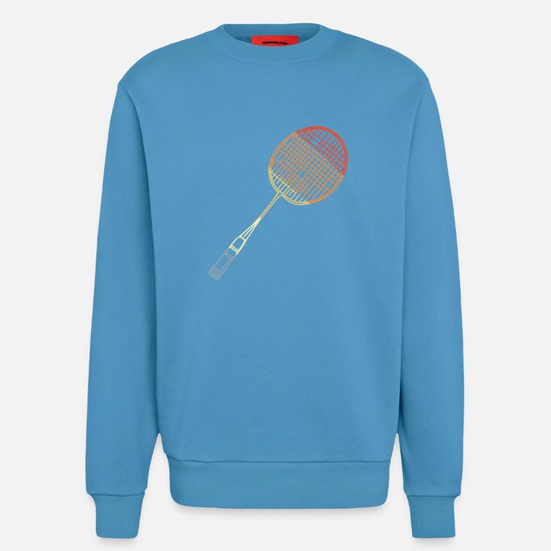 Badmintonschläger Skizze - Sweatshirt - made by SPREAD  -  Sol Blue