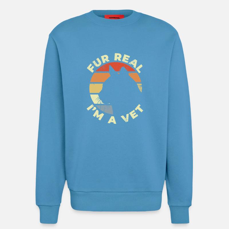Ich bin der Tierarzt - Sweatshirt - made by SPREAD  -  Sol Blue