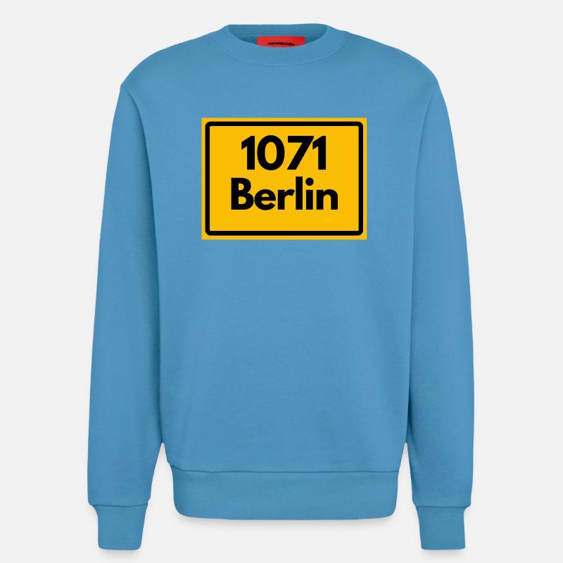 OLD POSTCODE 1071 BERLIN BERLIN OSTALGIE - Sweatshirt - made by SPREAD - Sol Blue
