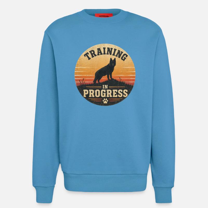 Training in Progress - Sweatshirt - made by SPREAD - Sol Blue