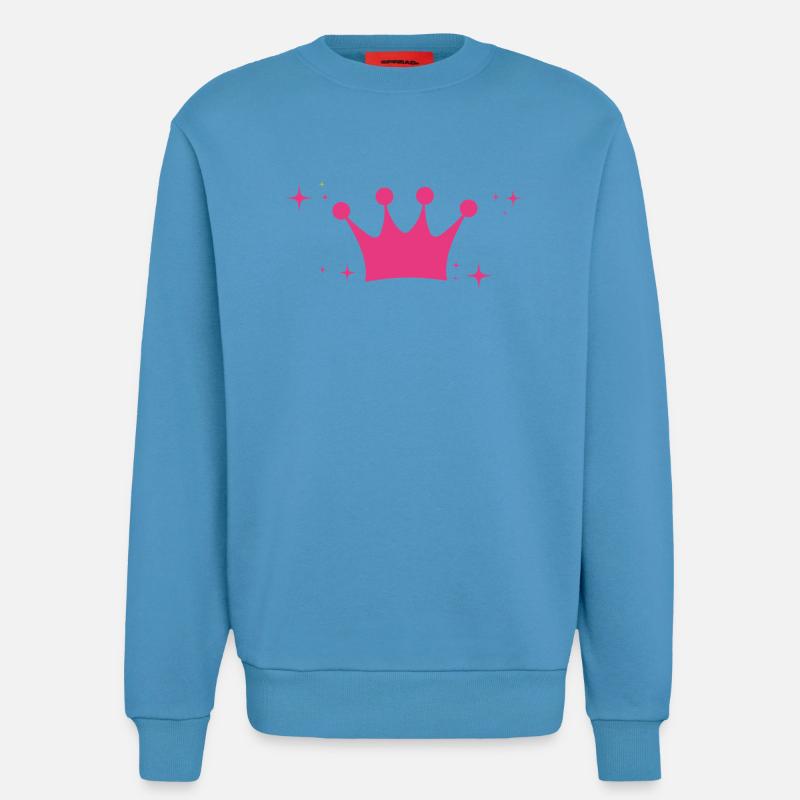 Krone - Geschenkidee - Sterne - Sweatshirt - made by SPREAD - Sol Blue