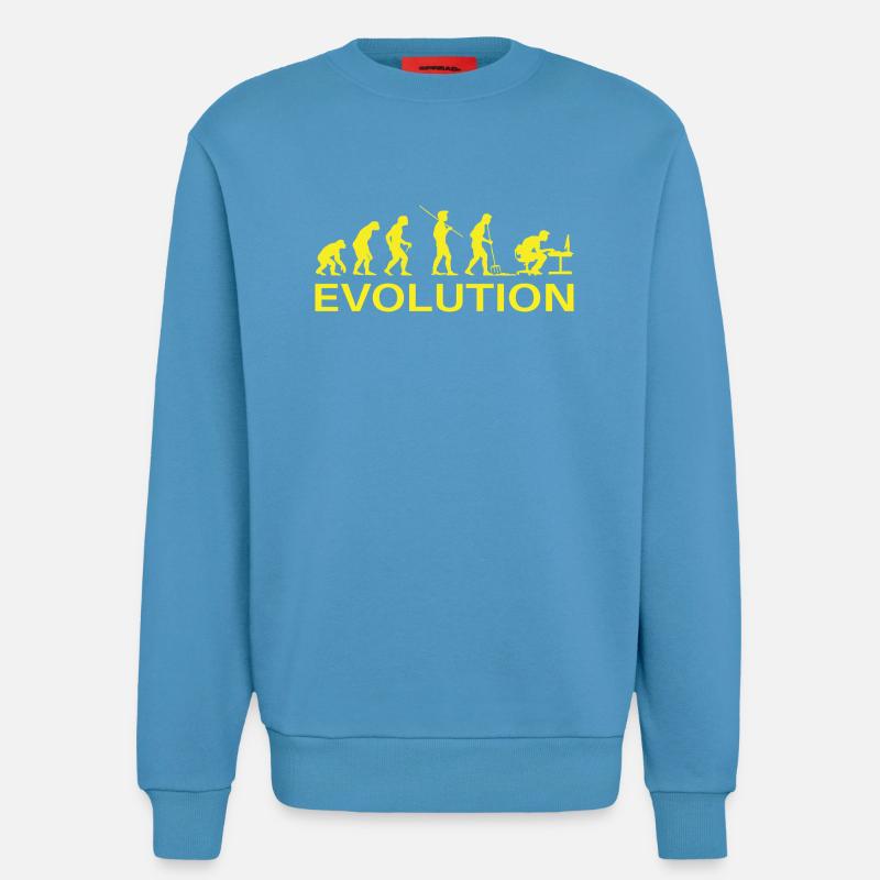 Evolution Gamer | Computer Freak Geek PC - Sweatshirt - made by SPREAD - Sol Blue