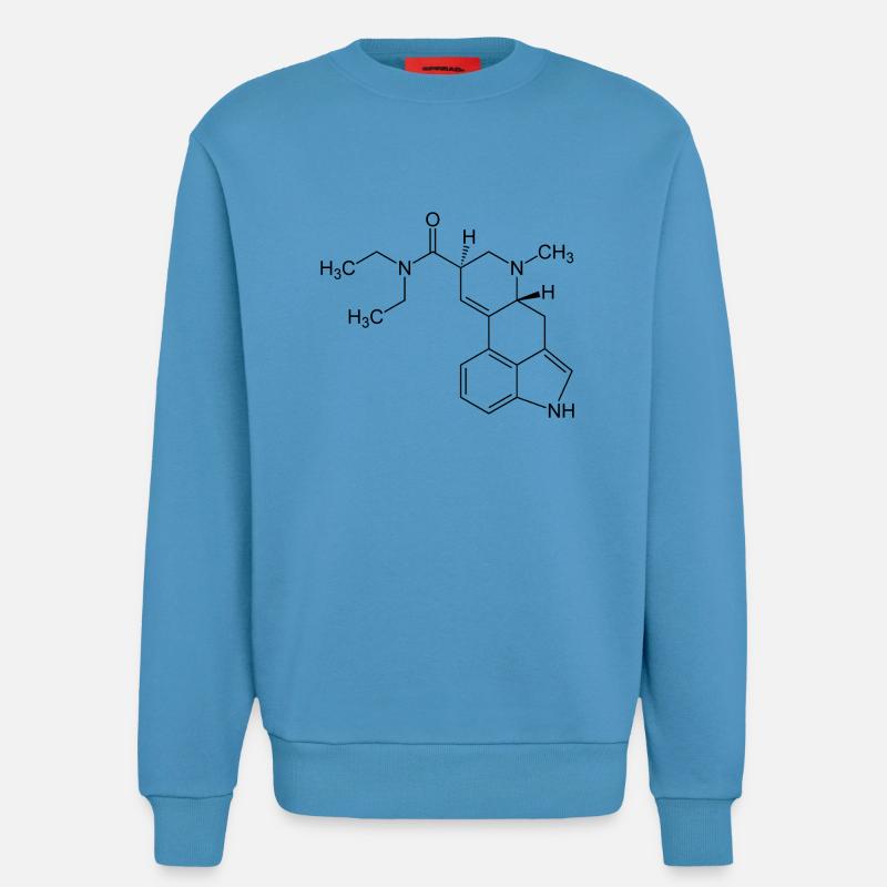LSD molecule - Sweatshirt - made by SPREAD  -  Sol Blue