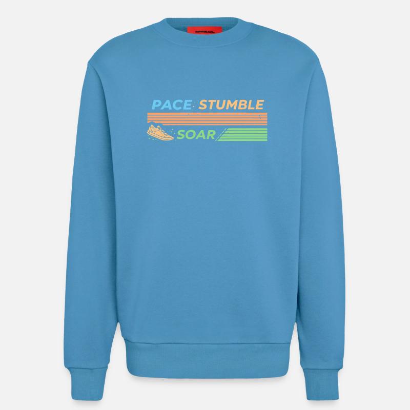 PACE STUMBLE SOAR - Sweatshirt - made by SPREAD  -  Sol Blue