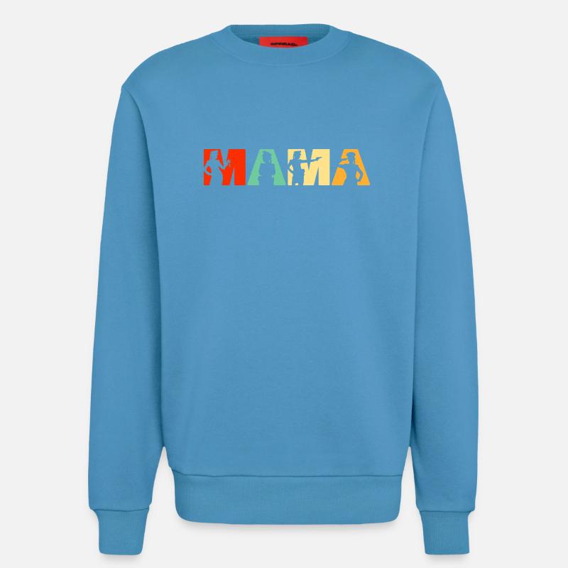 Polizei Mama Polizei Mutter Retro - Sweatshirt - made by SPREAD  -  Sol Blue