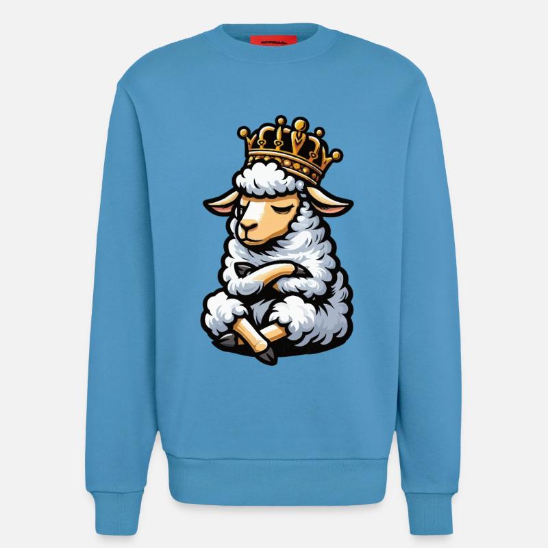 Schaf Schafe Schäfer Schafhalter Schafbock - Sweatshirt - made by SPREAD  -  Sol Blue