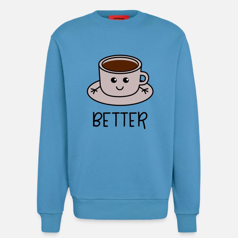 Better Together Partnerlook (Part1) Kaffee - Sweatshirt - made by SPREAD  -  Sol Blue