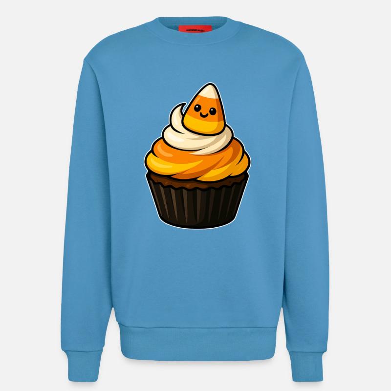 CandyCorn Cupcake Charme - Sweatshirt - made by SPREAD  -  Sol Blue