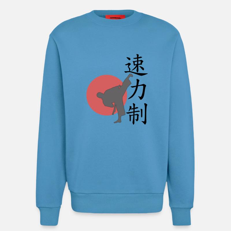 Speed Power Control WHITE BACKG - Sweatshirt - made by SPREAD  -  Sol Blue