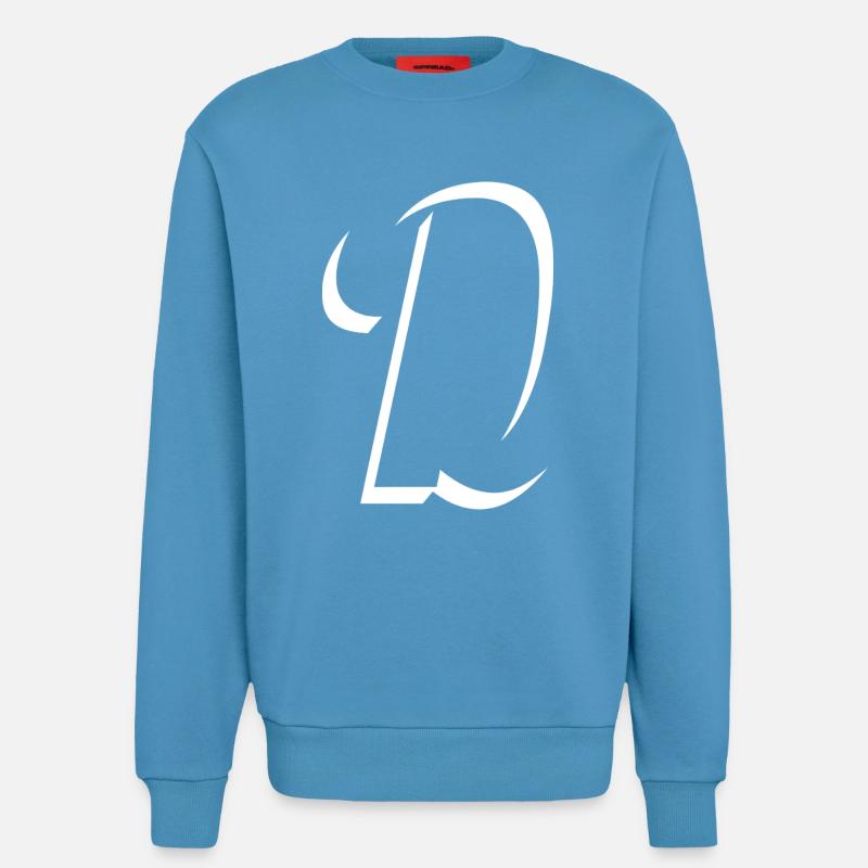 Letter D, Name, der Buchstabe D - Sweatshirt - made by SPREAD  -  Sol Blue