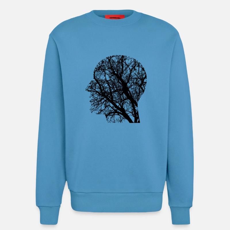 Networked - Mind Network - Sweatshirt - made by SPREAD - Sol Blue