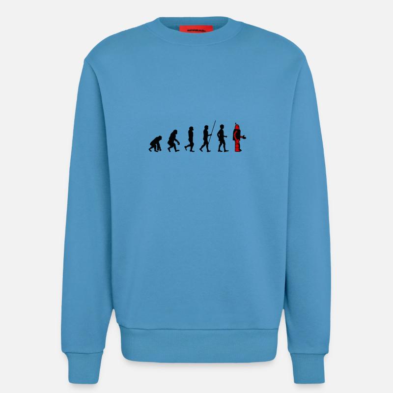 Evolution - Roboter - Sweatshirt - made by SPREAD  -  Sol Blue