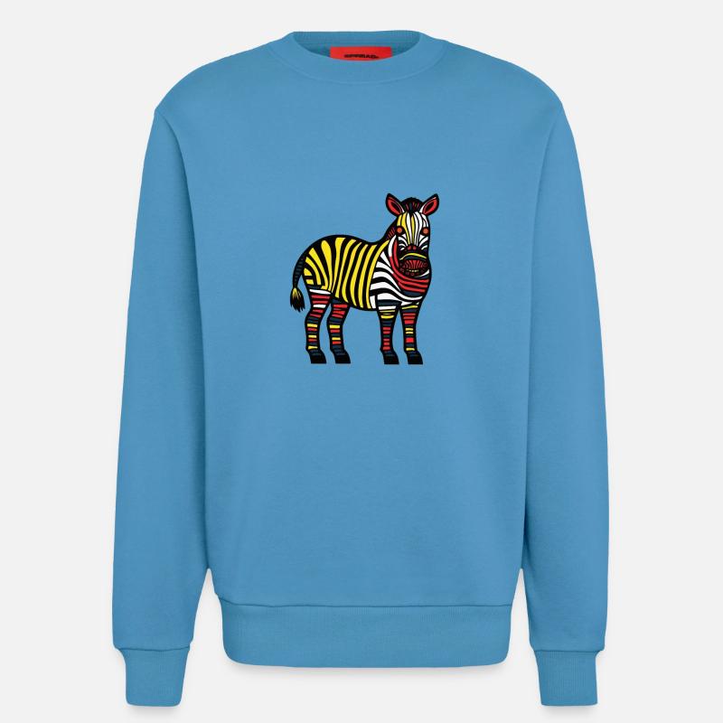Zebra Halloween Tier - Sweatshirt - made by SPREAD  -  Sol Blue