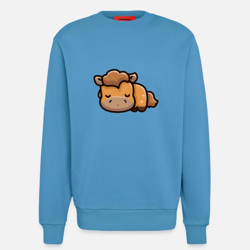 Süßes Pferd schläft - Sweatshirt - made by SPREAD - Sol Blue