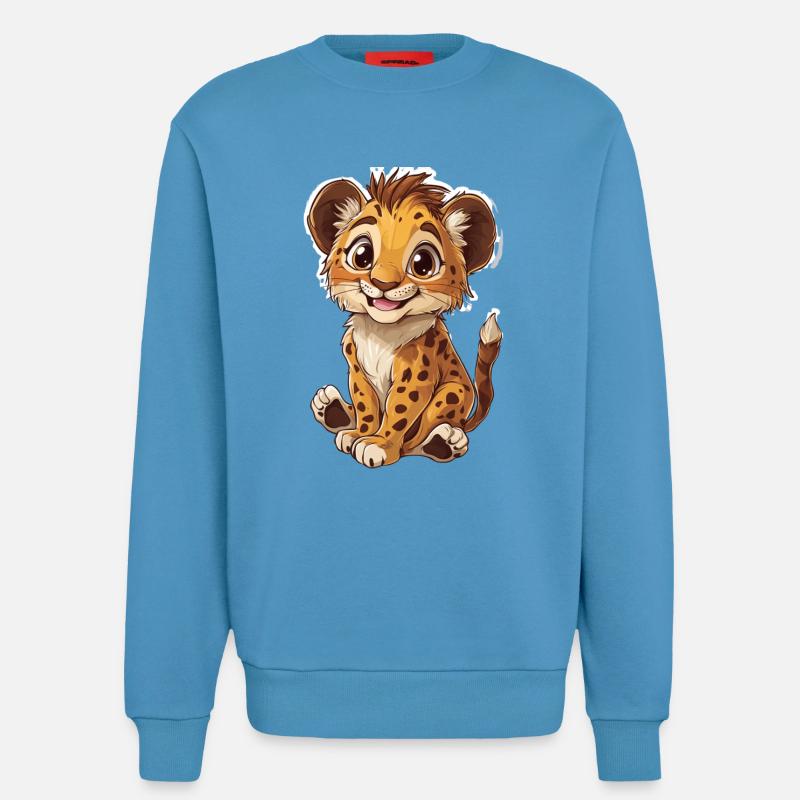 Löwe - Sweatshirt - made by SPREAD  -  Sol Blue