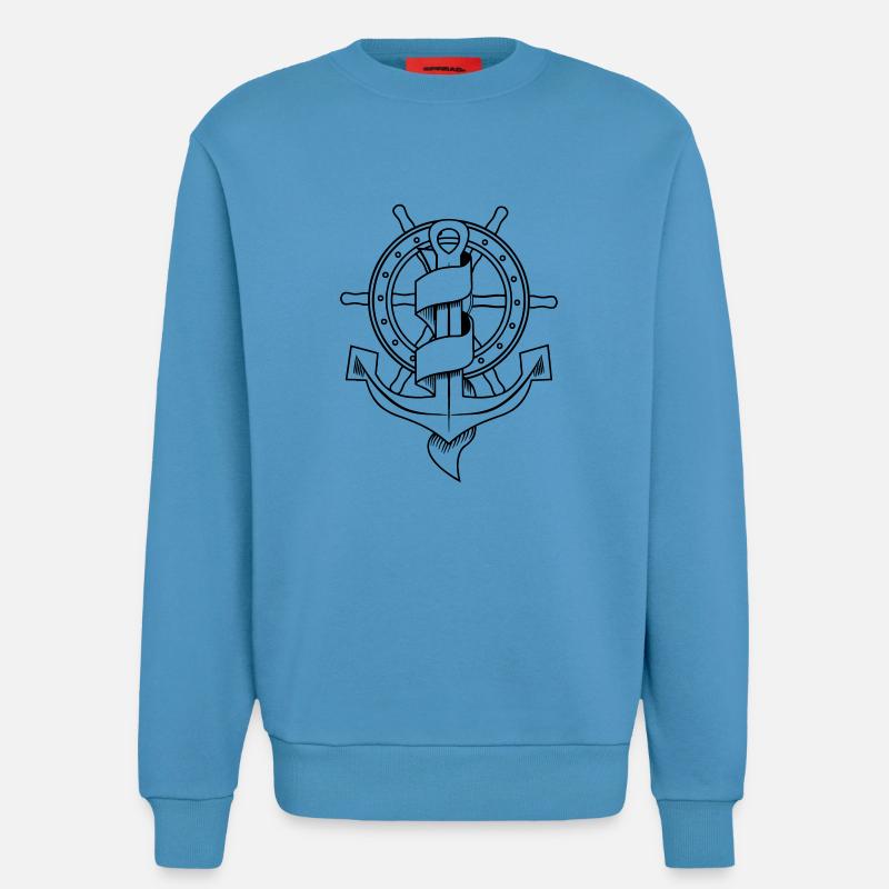 klassic_tattoo_vector - Sweatshirt - made by SPREAD - Sol Blue