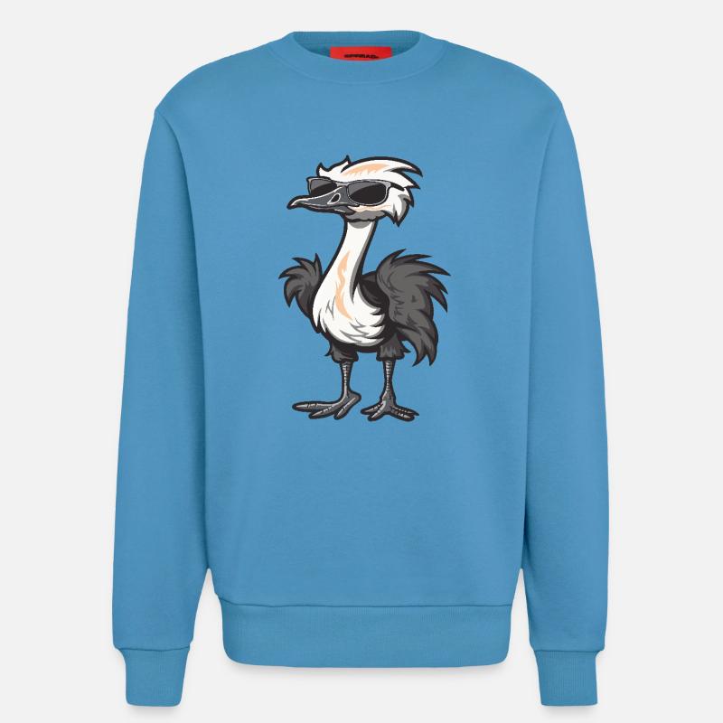 Strauß Cool Comic - Sweatshirt - made by SPREAD  -  Sol Blue