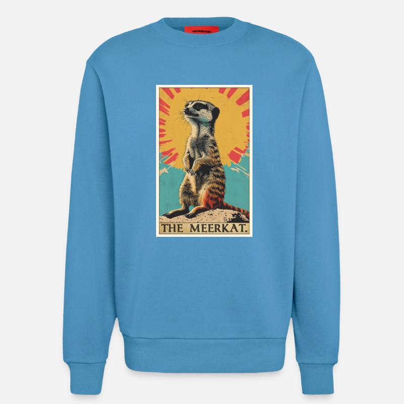 Suricate Erdmännchen - Sweat bio décontracté fabriqué en UE -  Sol Blue