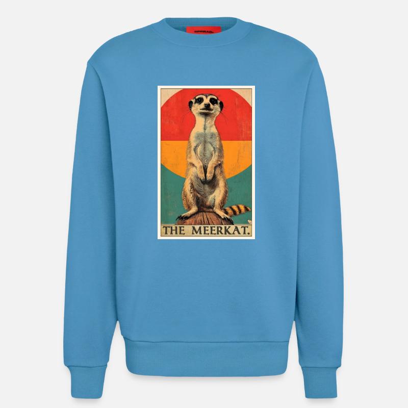 Suricate Erdmännchen - Sweat bio décontracté fabriqué en UE -  Sol Blue