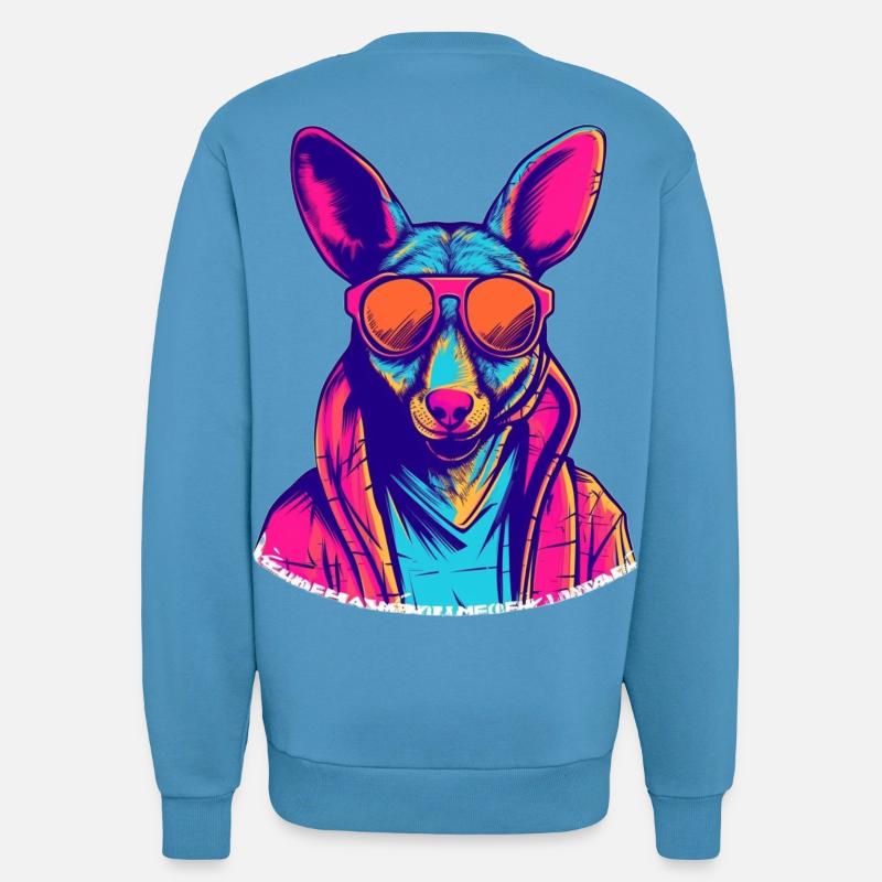 Nebula Hund mit Sonnenbrille - Sweatshirt - made by SPREAD  -  Sol Blue