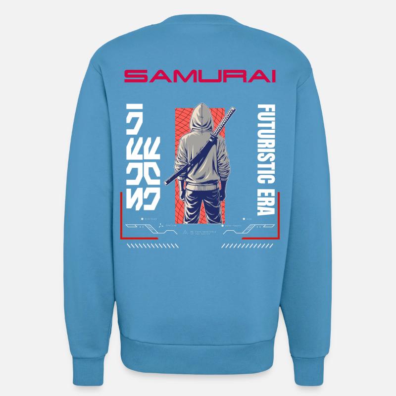 Samurai Hoodie Blade - Sweatshirt - made by SPREAD  -  Sol Blue