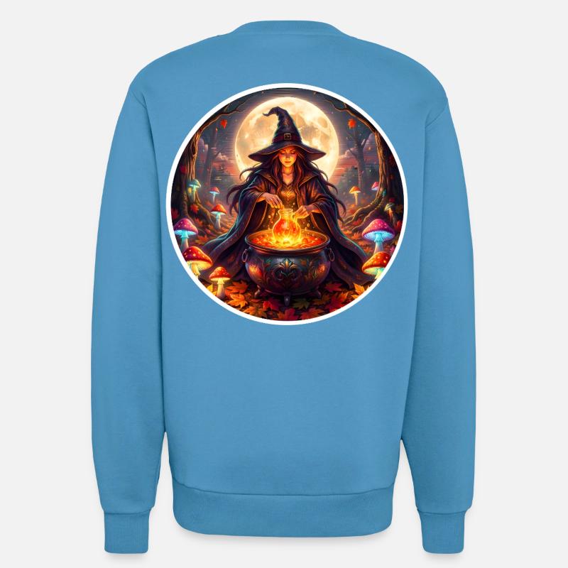 Moonlit Witch Cauldron Magic - Sweatshirt - made by SPREAD  -  Sol Blue