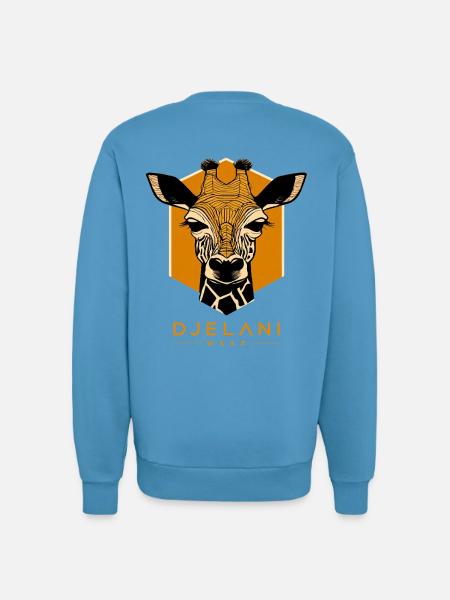 Geometric Giraffe in Ochre - Sweatshirt - made by SPREAD - Sol Blue
