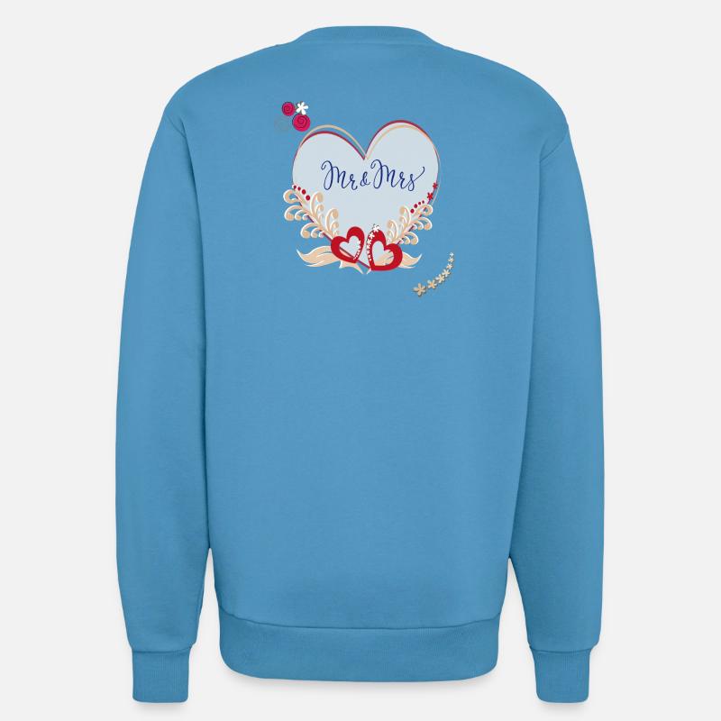 Hochzeit Married - Sweatshirt - made by SPREAD  -  Sol Blue